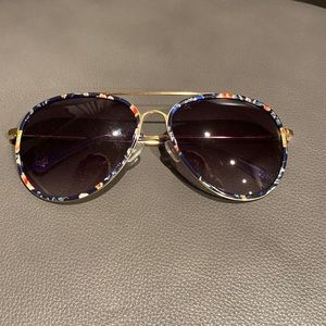 Johnny Was Floral Aviator Sunglasses